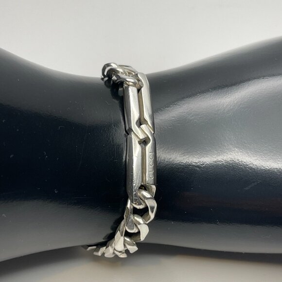 GUCCI Infinity Knot Chain Bracelet Sterling Silver 925 - Preowned - Picture 7 of 11